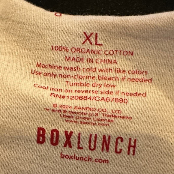 Hello Kitty and Friends Kids T-Shirt - Red and Cream - Picture 7 of 7